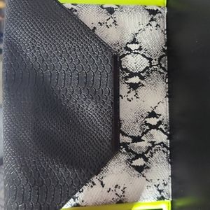 Multi colored snakeskin purse/clutch